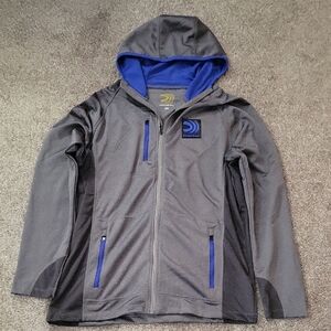 Federal Ammunition Gray and Blue Hooded Jacket